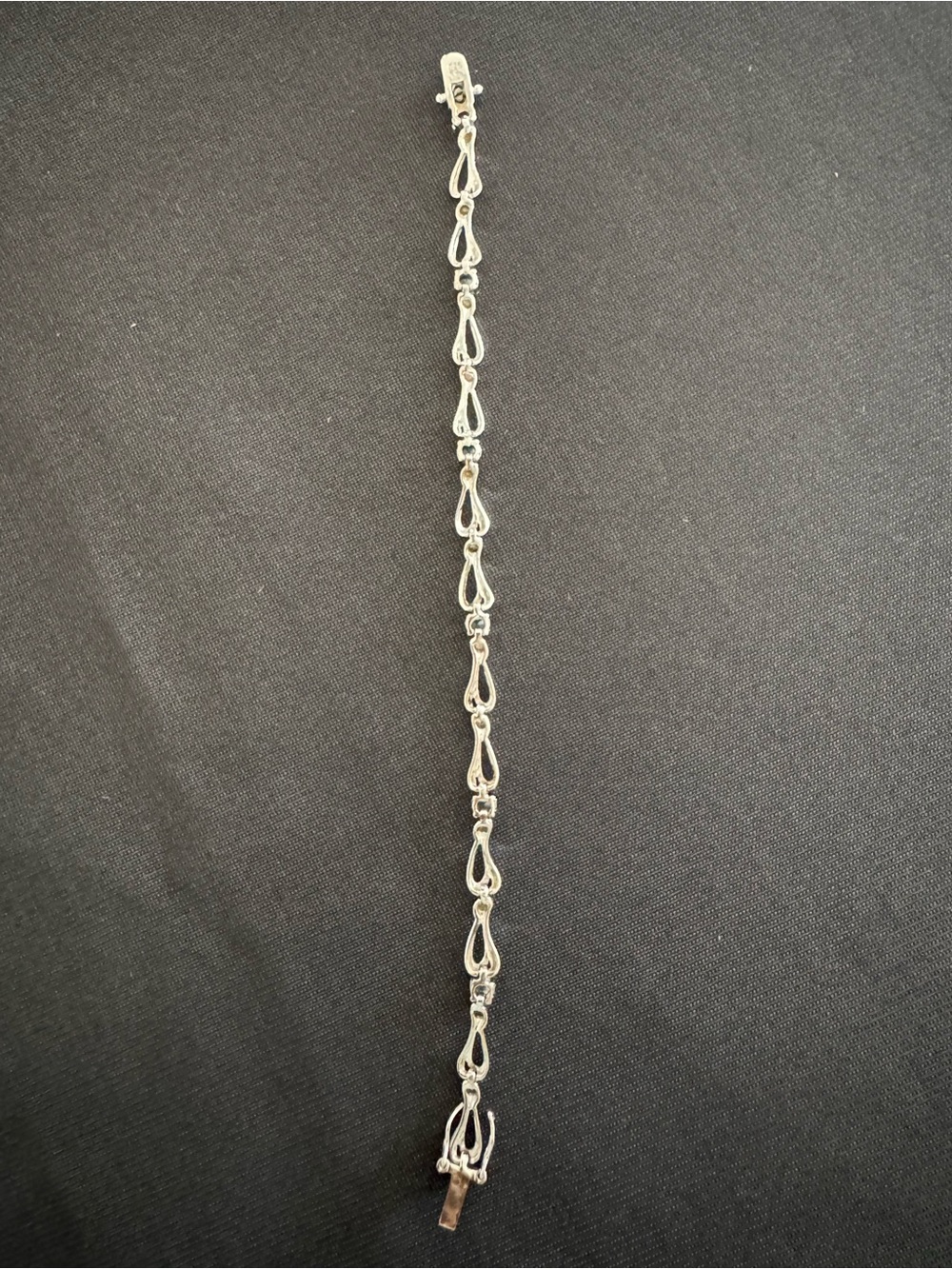 Silpada  Sterling Silver Dewdrops Link Bracelet/prasiolite stones,green amethyst